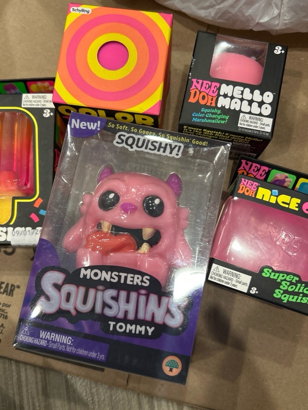 Monsters Squishins Tommy Pink Squishy Toy by